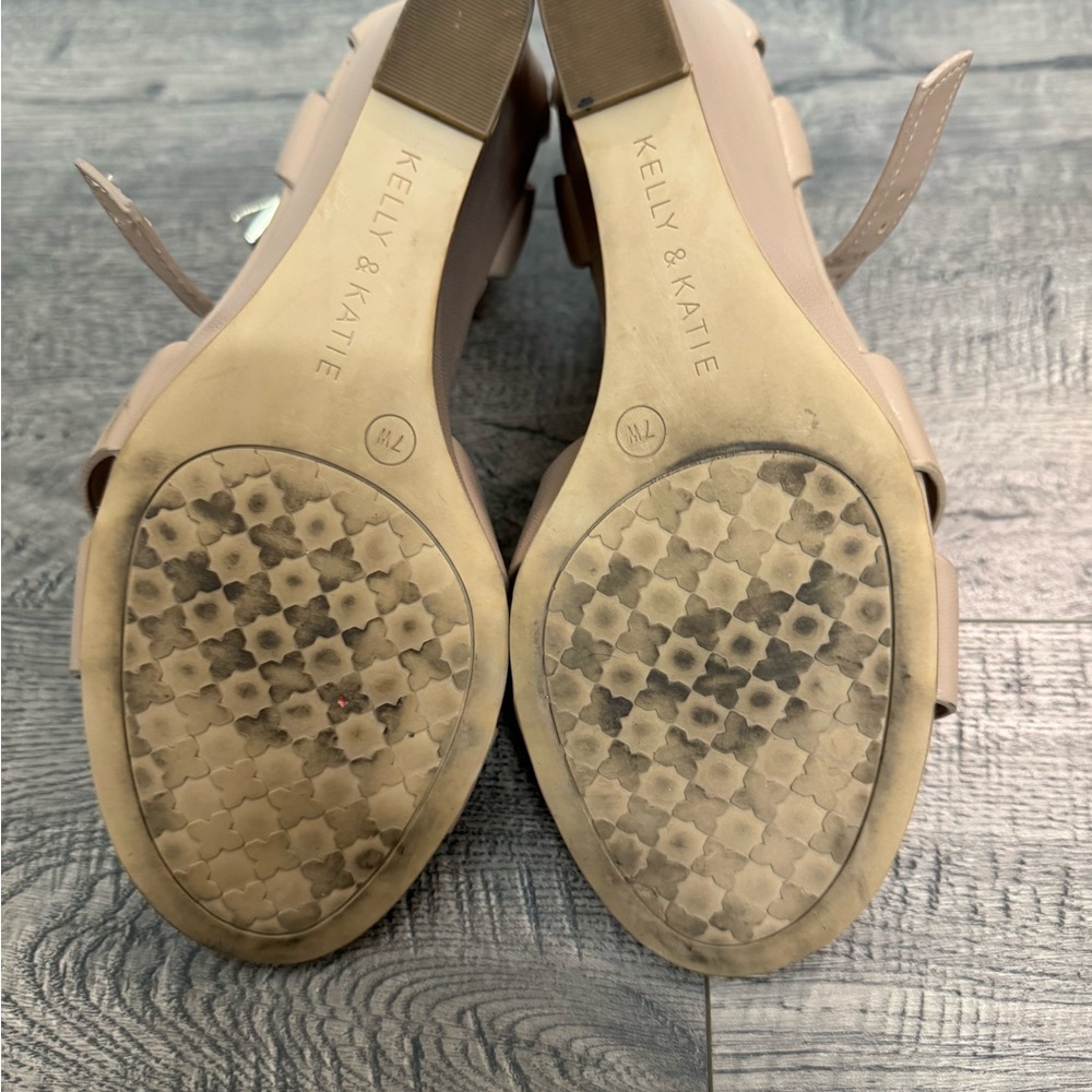 Kelly & Katie Tan Wedges - Picture 6 of 10